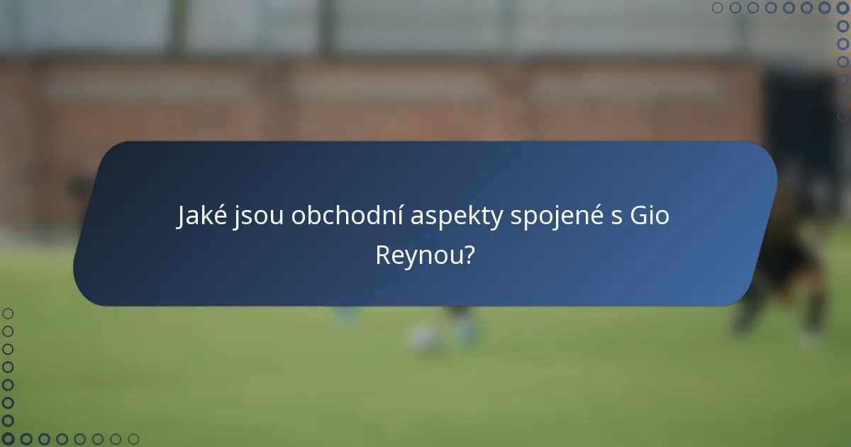 Jaké jsou obchodní aspekty spojené s Gio Reynou?
